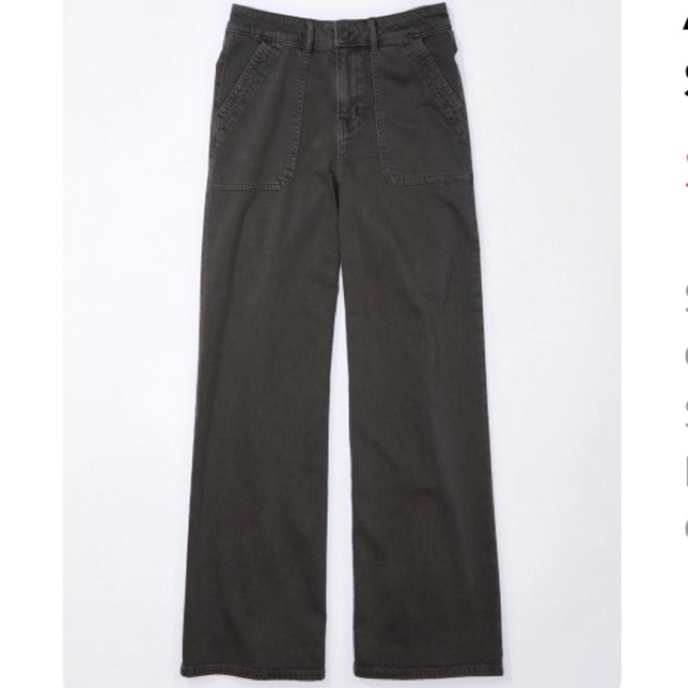 AE Dreamy Drape Stretch Pants in Gray